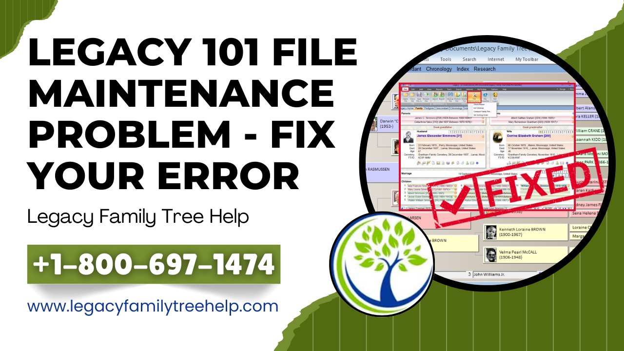 Legacy 101 Error File Maintenance