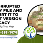 Convert Family File to the Latest Version of Legacy