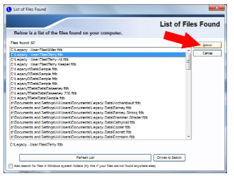 Legacy generate a file list