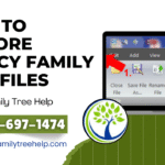 restore legacy family tree files
