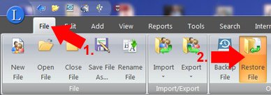restore legacy family tree files
