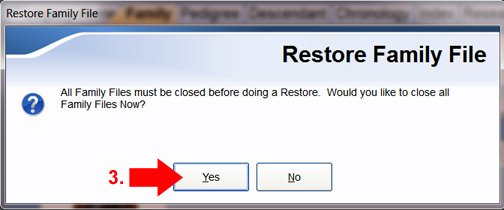 restore legacy family tree files