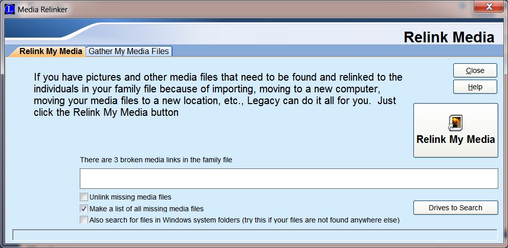 missing media files in legacy 