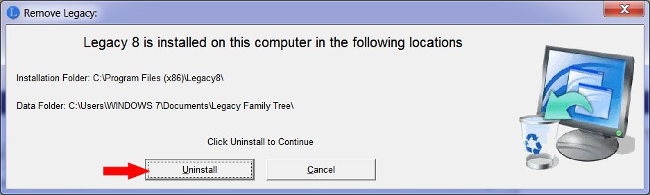 uninstall Legacy Family Tree 