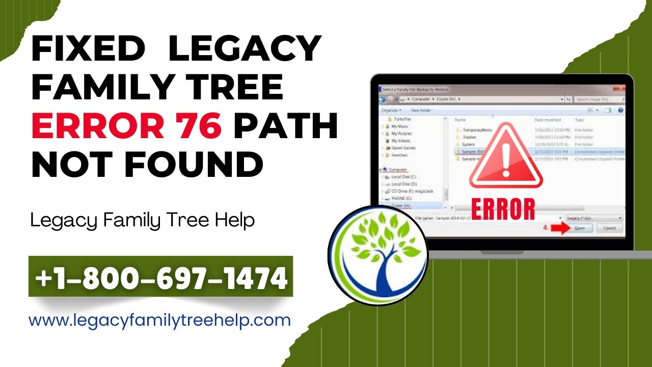 Legacy Family Tree Error 76